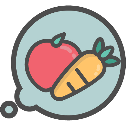 野菜果物を意識して食べる